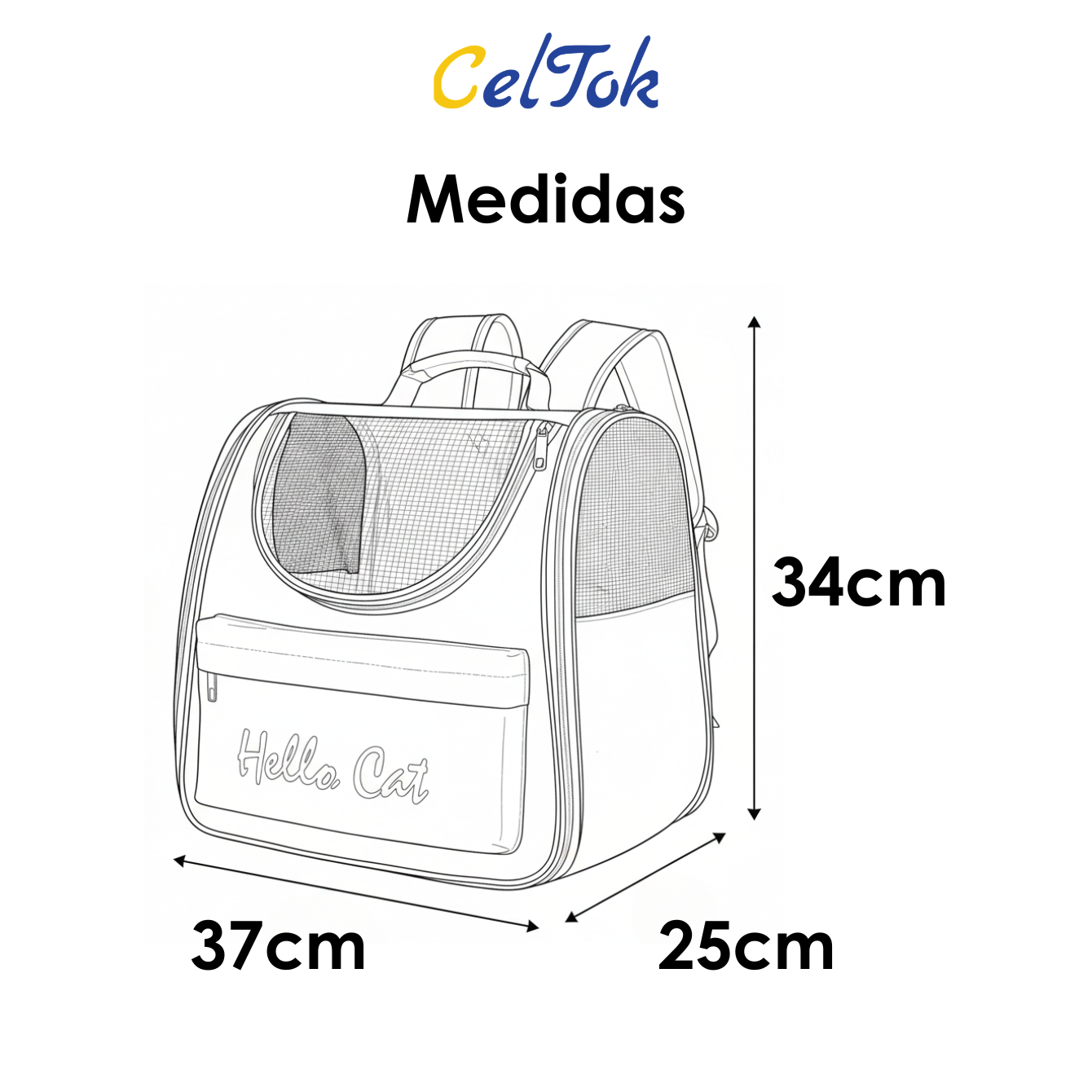 CT4973 1 Pieza Mochila Transportadora Para Mascotas
