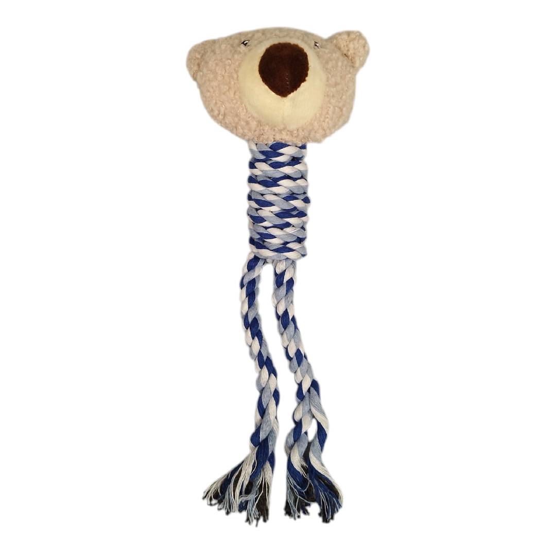 CT9589 1 Pieza De Juguete De Cuerda Y Peluche Con Diseño de Oso Para Mascota