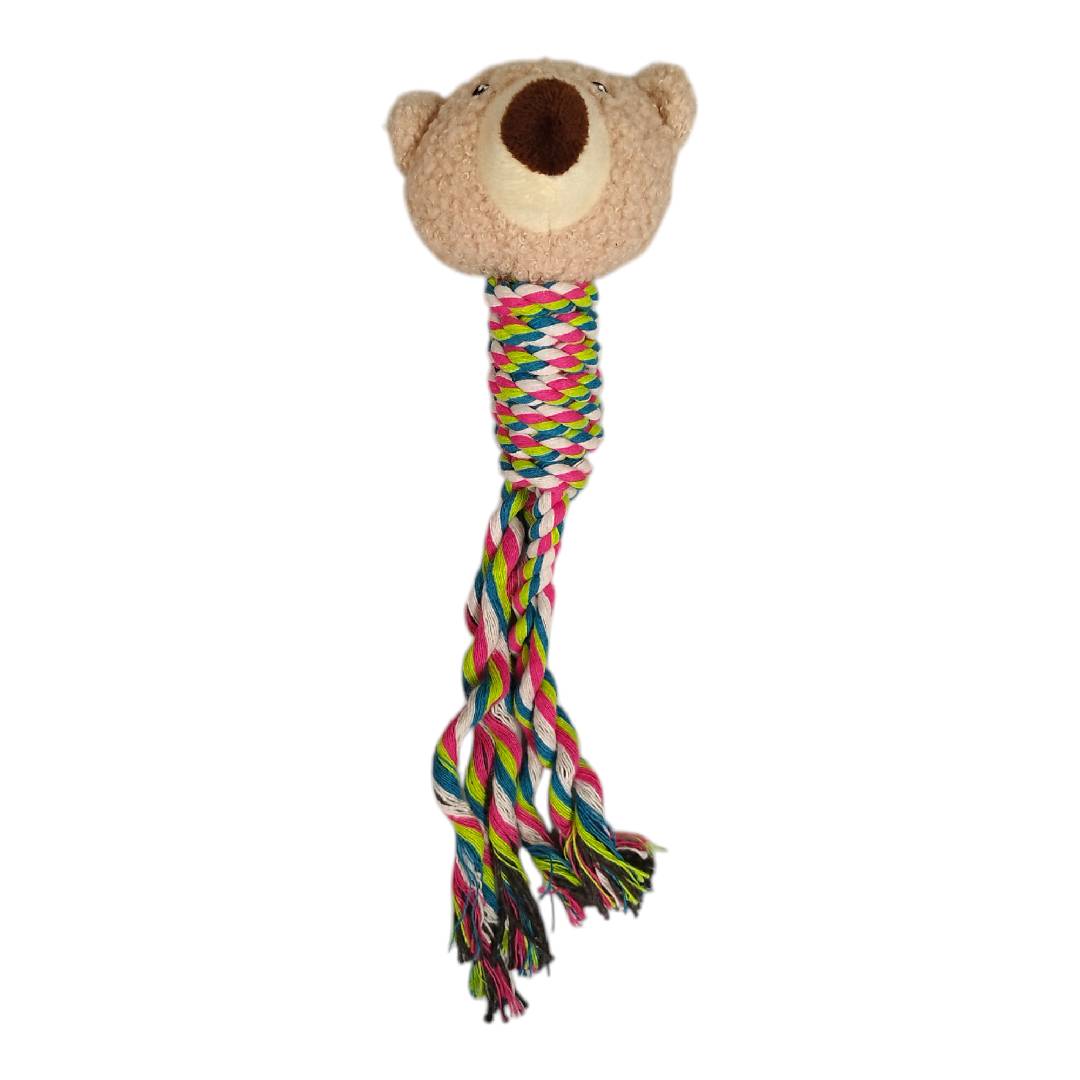 CT9589 1 Pieza De Juguete De Cuerda Y Peluche Con Diseño de Oso Para Mascota