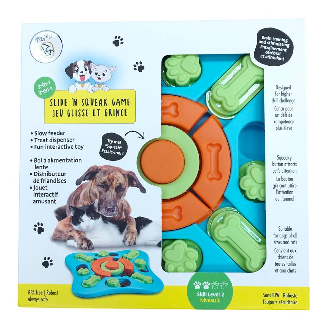 CT9918 1 Pieza De Juguete/Plato de Alimentacion Lenta Con Diseño Para Mascota