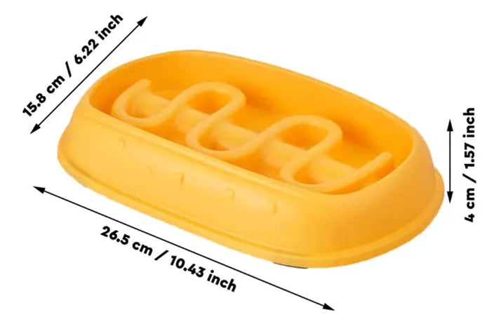 CT0184 1 Pieza Tazón De Alimentación Lenta Para Perro