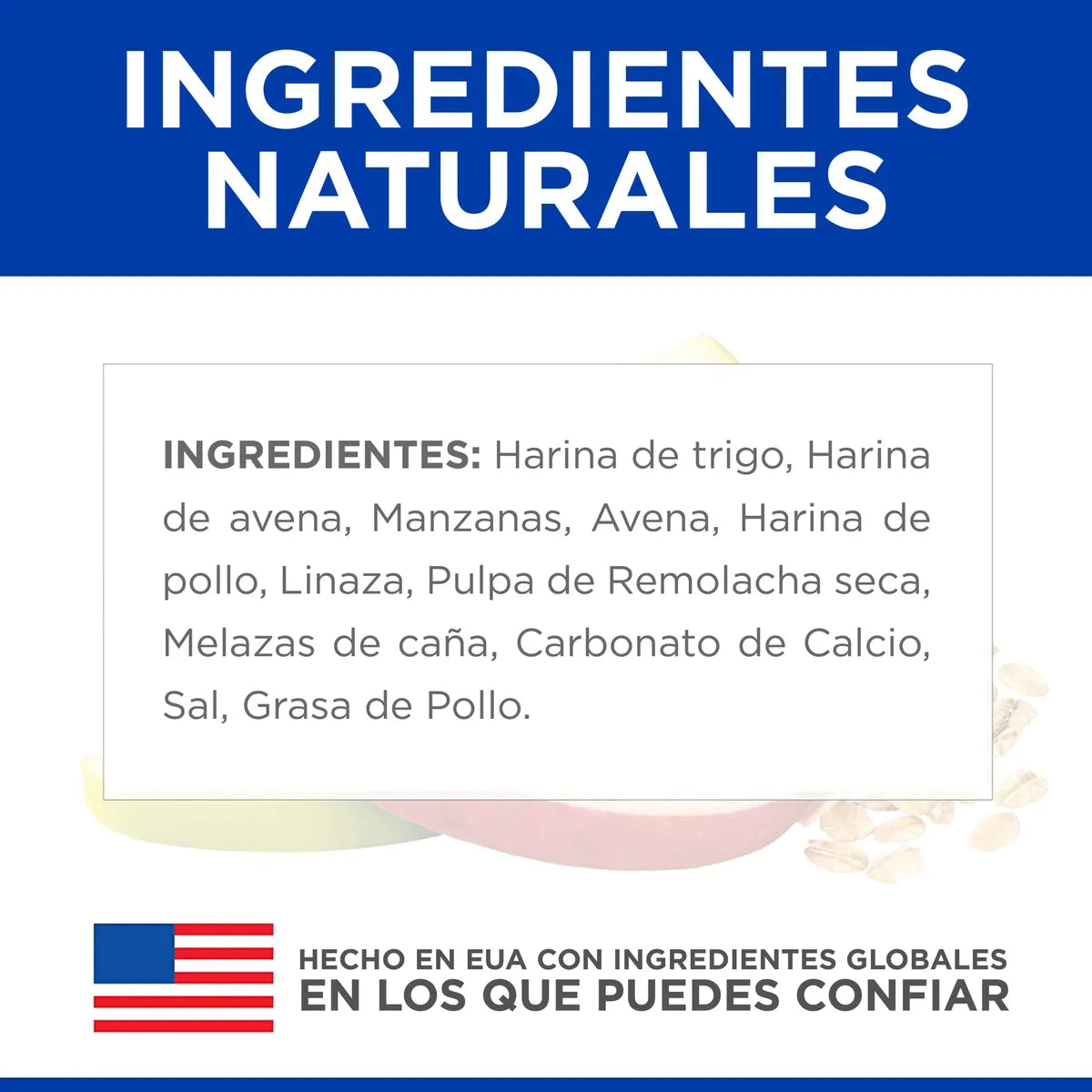 CT0899 1 Pieza De Alimento Snacks Con Manzanas y Avena