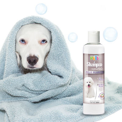 FL3963 1 Pieza Shampoo Pelo Blanco Para Perro