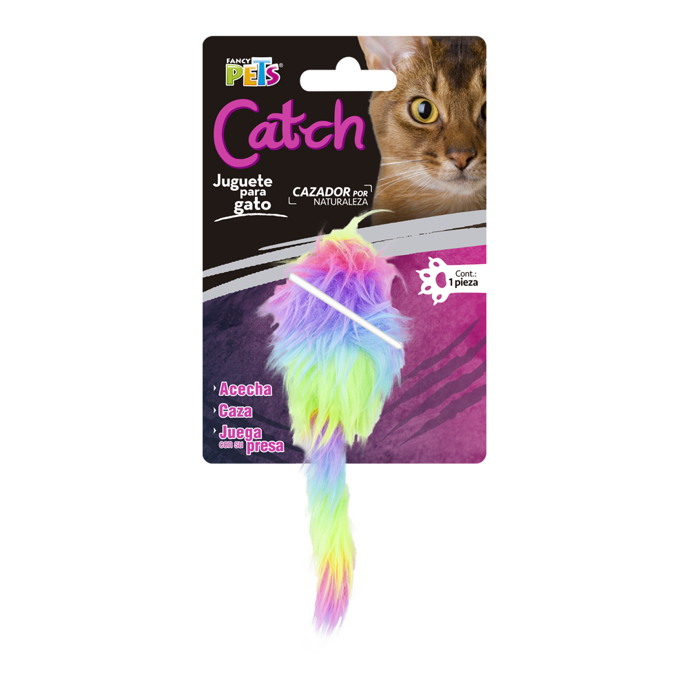 FL8260 1 Pieza Juguete Catch Ratón Arcoíris Para Mascotas
