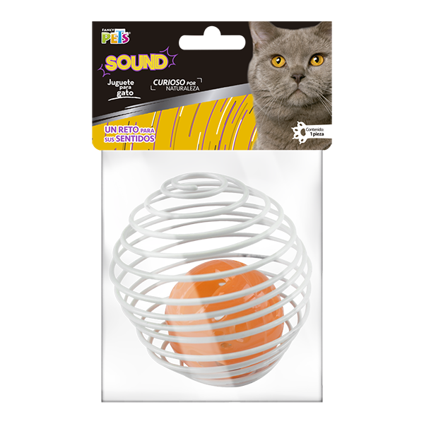 FL8265 1 Pieza Juguete Sound Pelota Enjaulada Para Mascotas