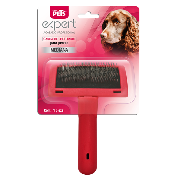 FL9415 1 Pieza de Cepillo Carda Mediana Roja Para Mascotas