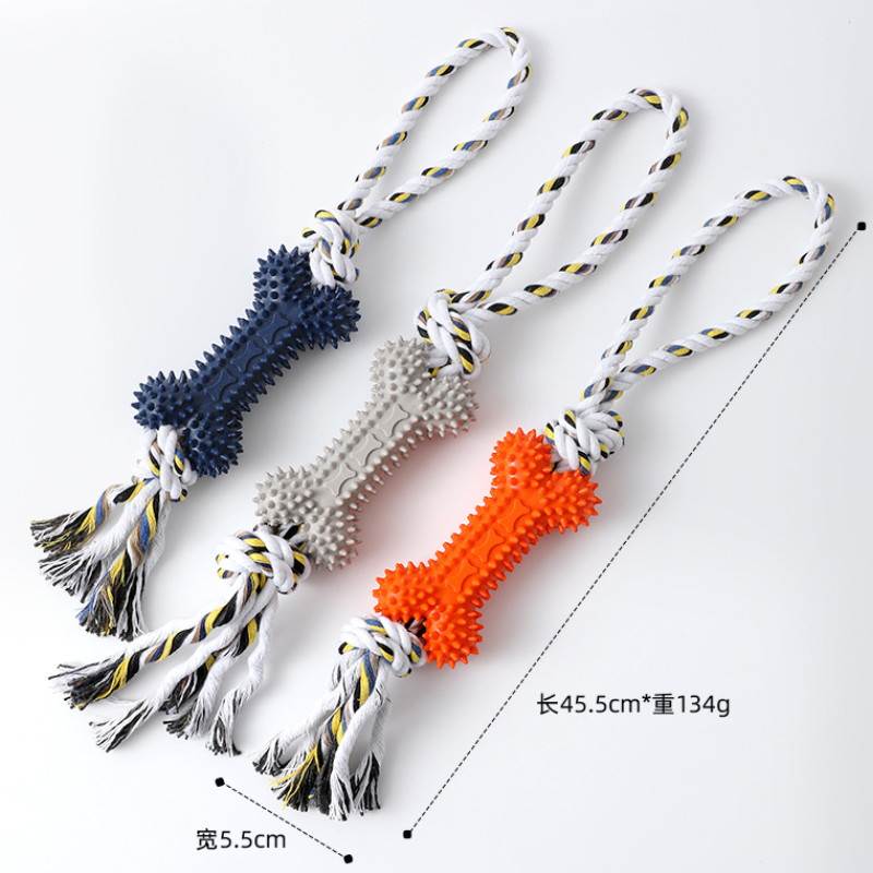 CT4088 1 Pieza De Juguete De Hueso Con Cuerda Para Mascota