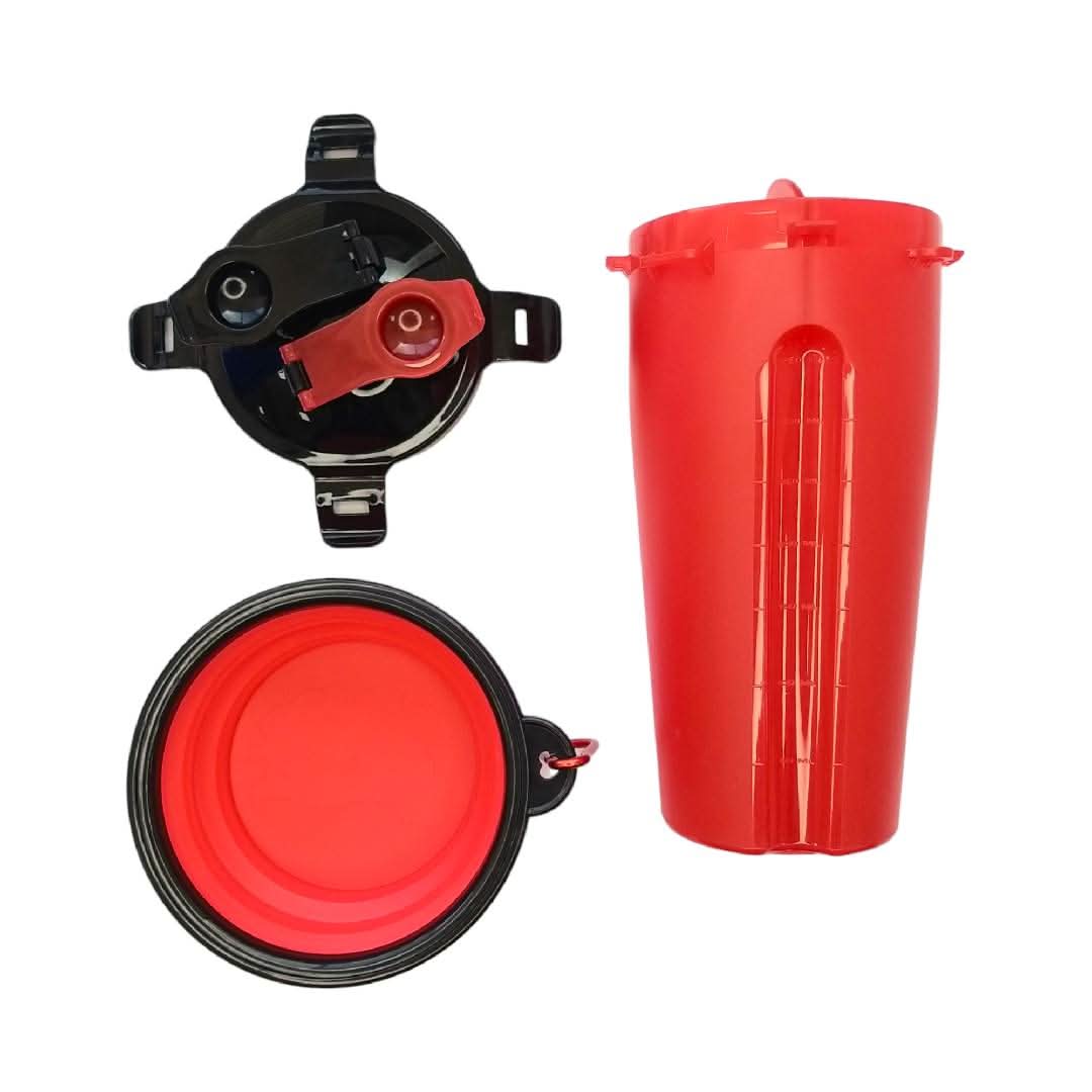 CT0097 1 Pieza Vaso Para Croquetas y Agua Más Plato Plegable de Silicona