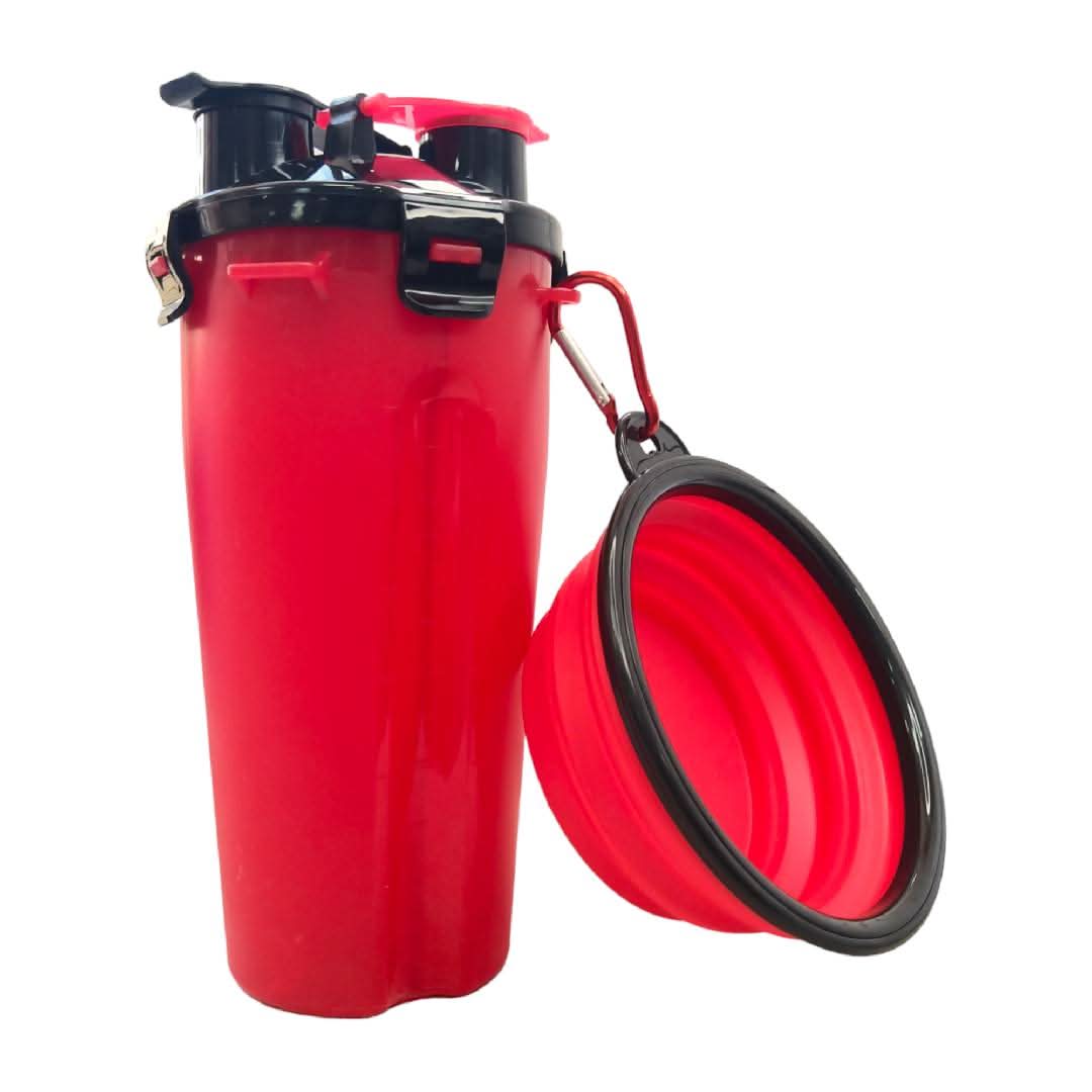 CT0097 1 Pieza Vaso Para Croquetas y Agua Más Plato Plegable de Silicona