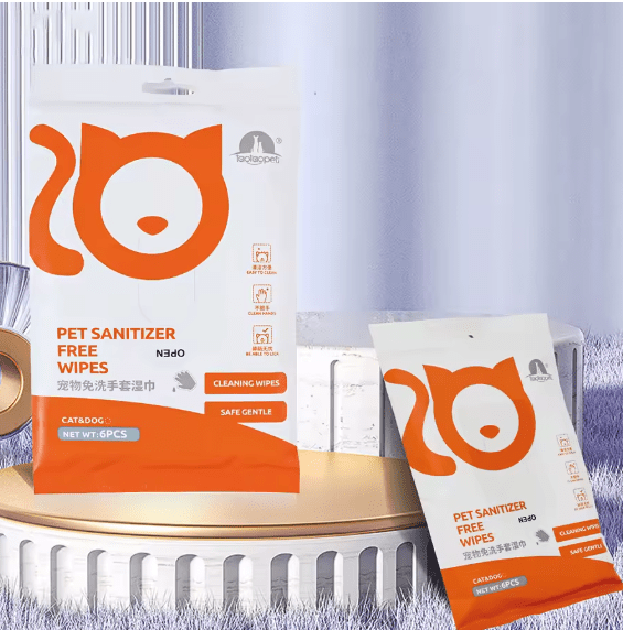 CT0252 1 Paquetes De Toallita De Guante Limpieza Para Mascota
