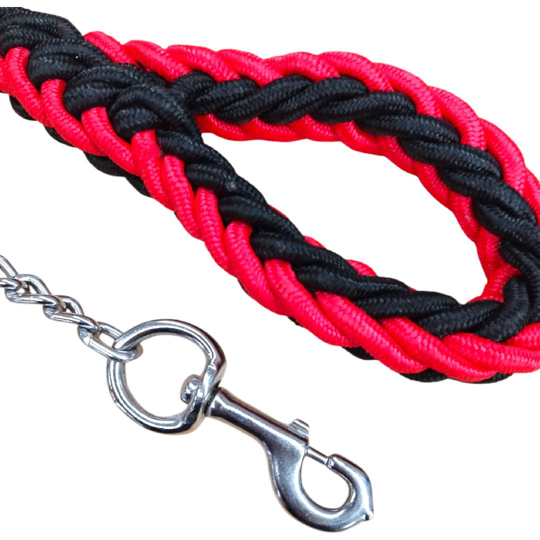 CT1179 1 Pieza De Correa Trenzada Con Cadena Para Mascota