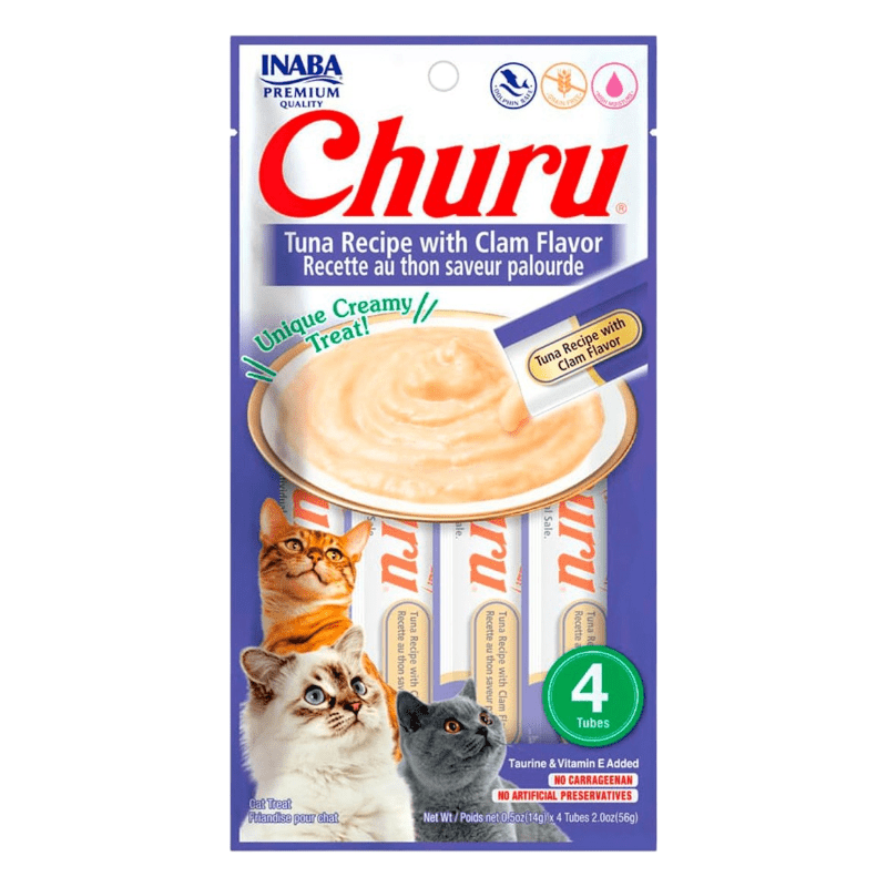 CT1520 4 Piezas De Tubos Churu Almeja Para Mascota