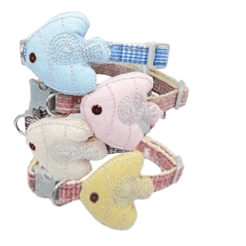 CT2153 1 Pieza Collar Para Mascota Con Diseño De Pez