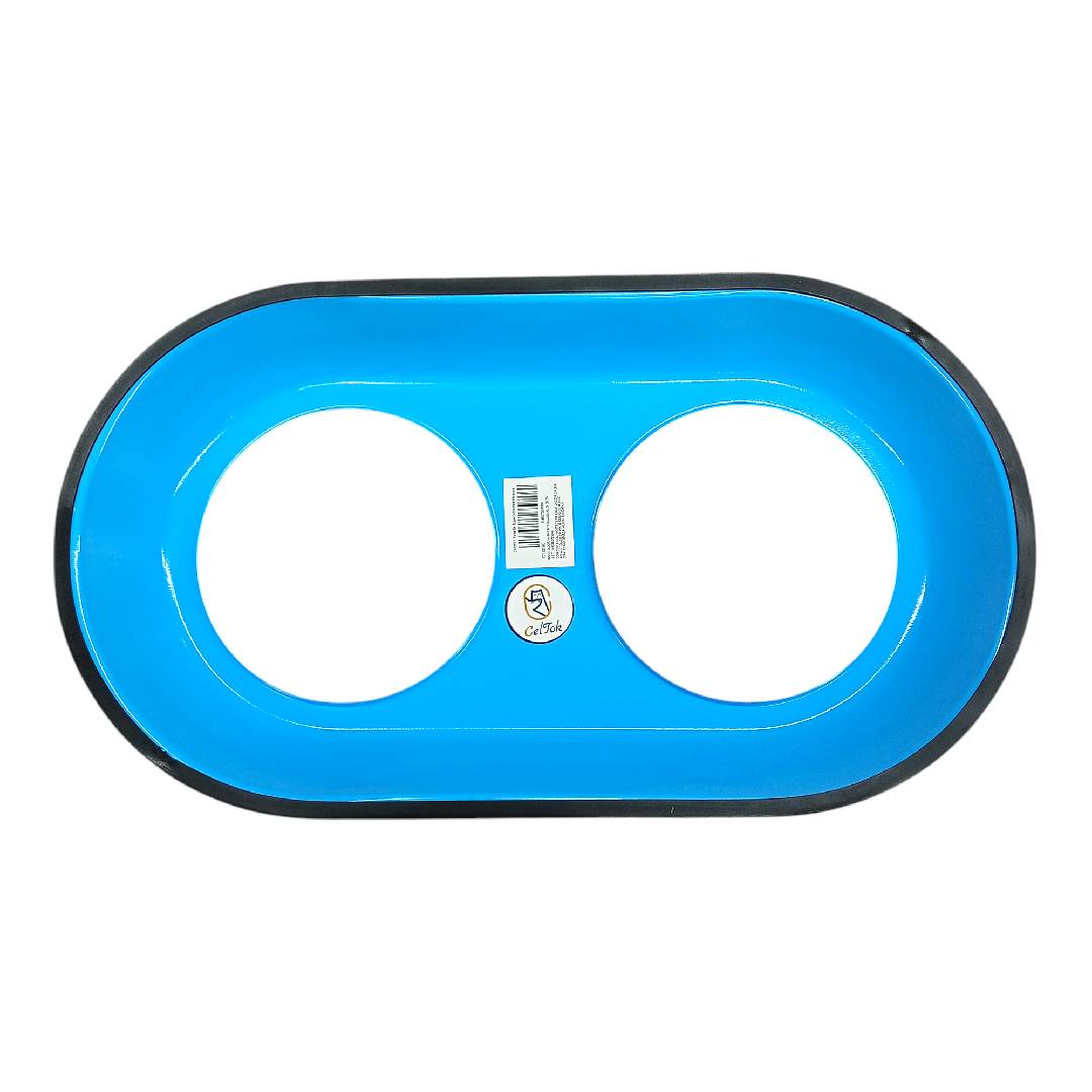 CT4086 1 Pieza De Tazon Doble De Acero Para Mascota