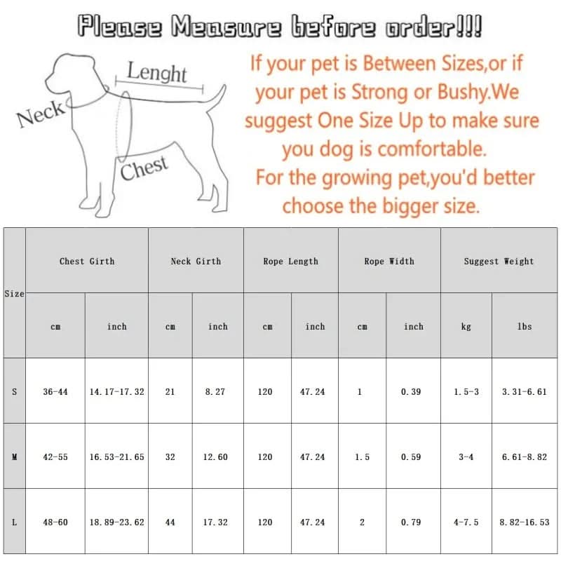 CT4547 1 Pieza De Pechera Con Correa Para Mascota