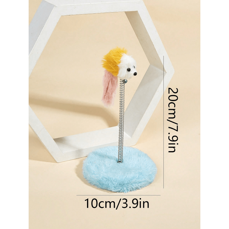 CT7523 1 Juguete Para Gato Ratón En Base Con Resorte