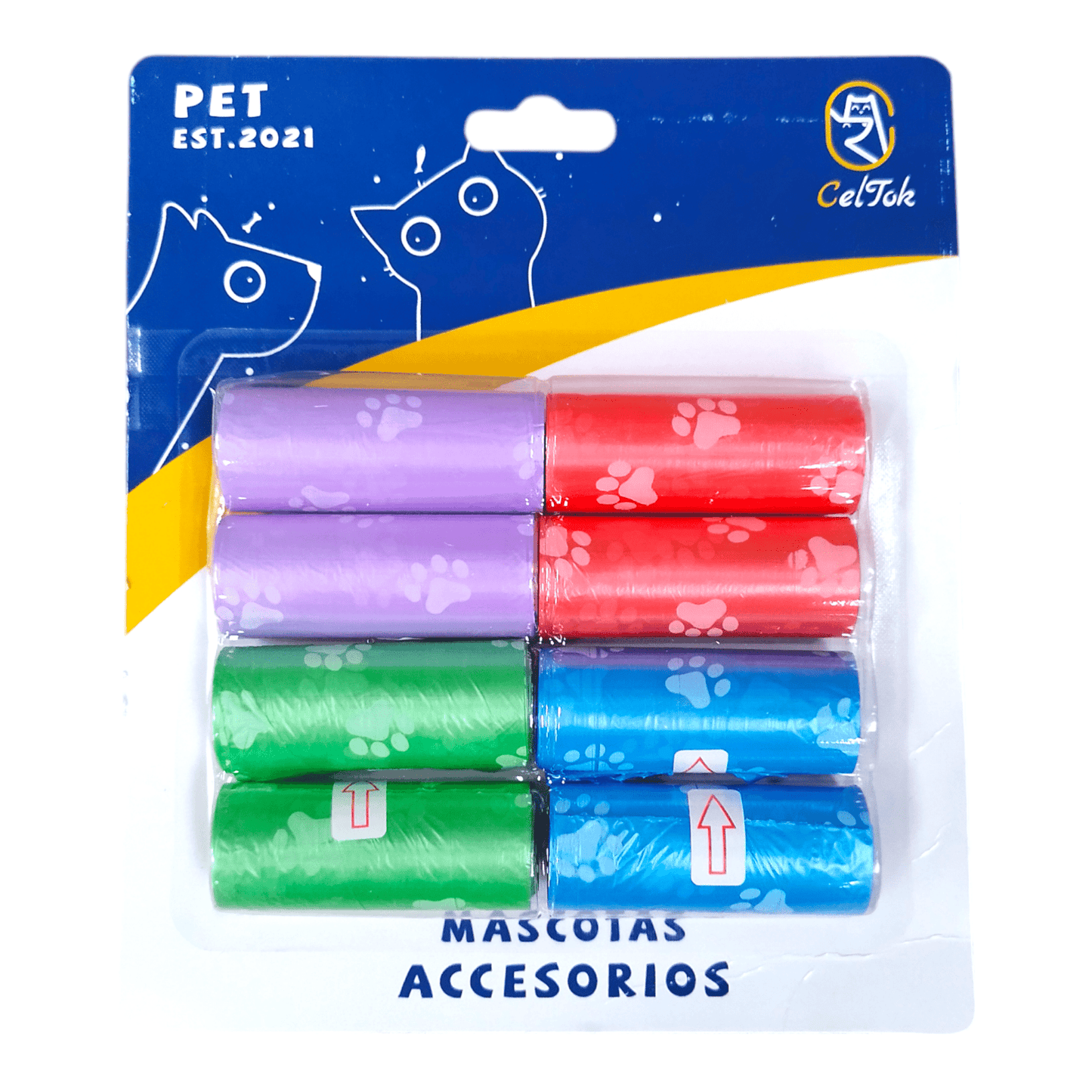 CT7586 8 Rollos De Bolsa De Basura Para Mascota