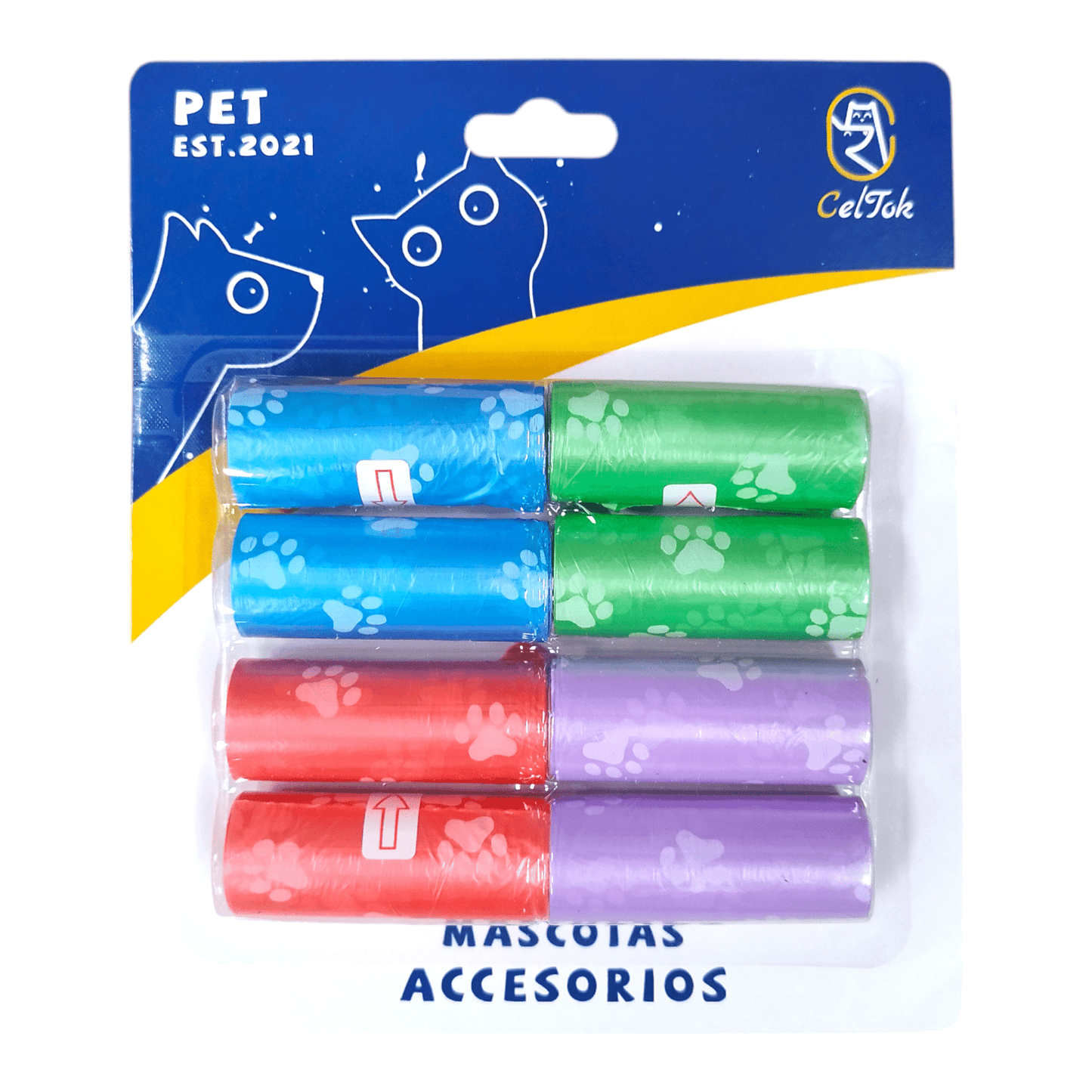 CT7586 8 Rollos De Bolsa De Basura Para Mascota