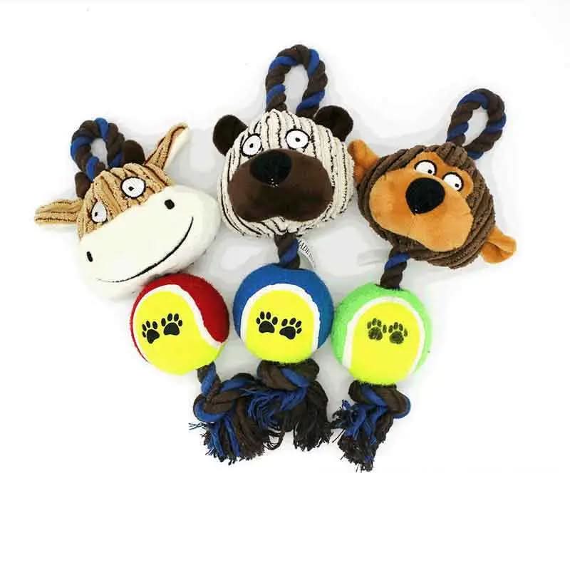 CT9558 1 Pieza De Juguete De Cuerda Y Peluche Con Diseño de Animalito Para Mascota