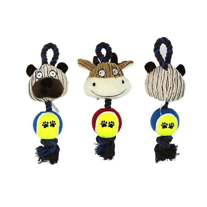 CT9558 1 Pieza De Juguete De Cuerda Y Peluche Con Diseño de Animalito Para Mascota