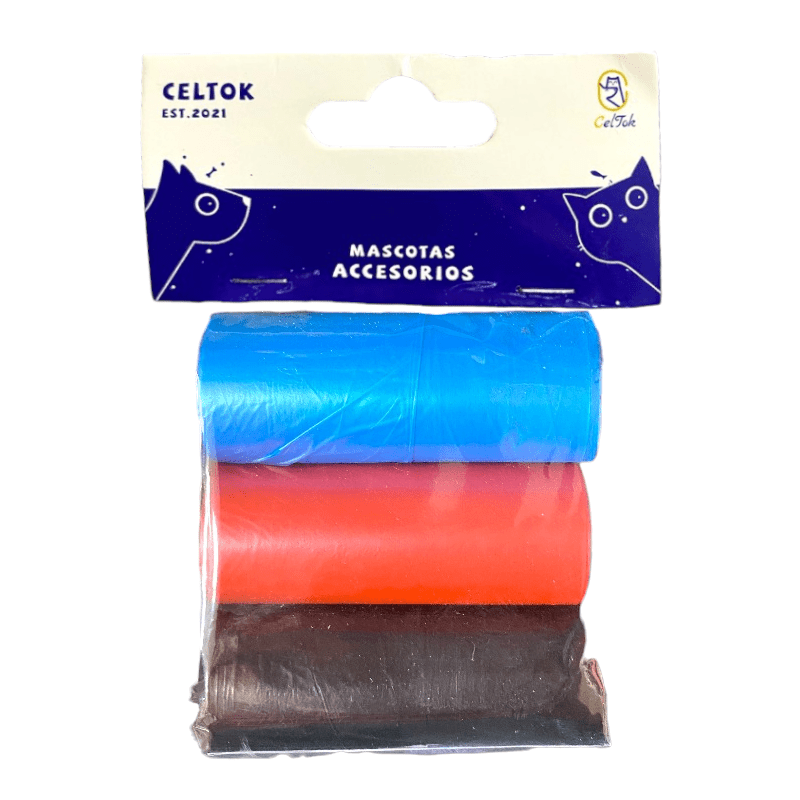 CT9732 3 Rollos Bolsas De Basura Para Mascota
