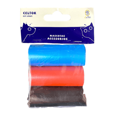 CT9732 1 Pack 3 Piezas De Rollos De Bolsa De Basura Para Mascota