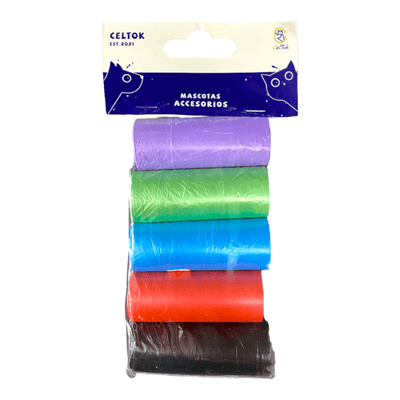 CT9794 1 Pack 5 Piezas De Rollos De Bolsa De Basura Para Mascota