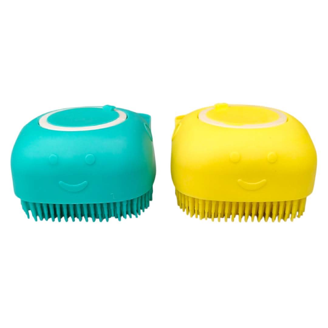 CT9831 1 Pieza Cepillo Para Baño De Mascota Con Deposito Para Jabón