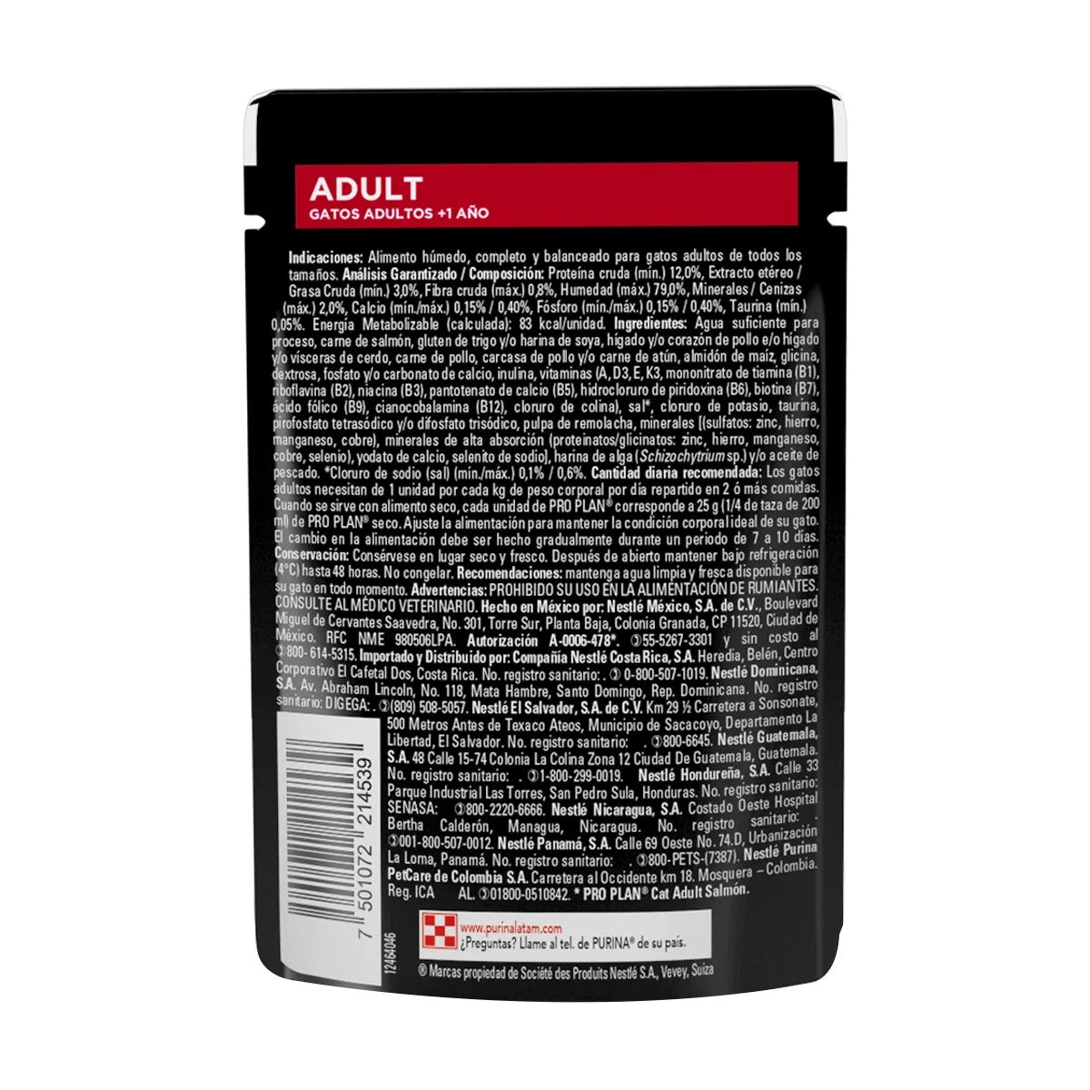 CT4539 1 Pieza Alimento Húmedo Para Gato Adulto Sabor Salmón 85 Gr