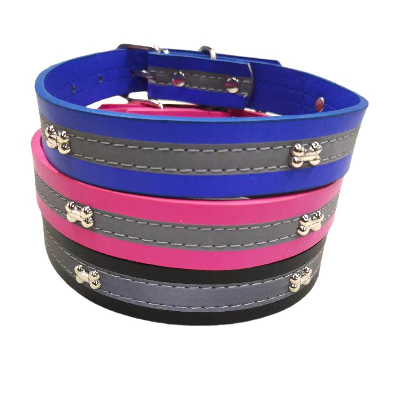 CT4317 1 Piezas De Collar Para Mascotas Con Diseño De Hueso Y Reflejante