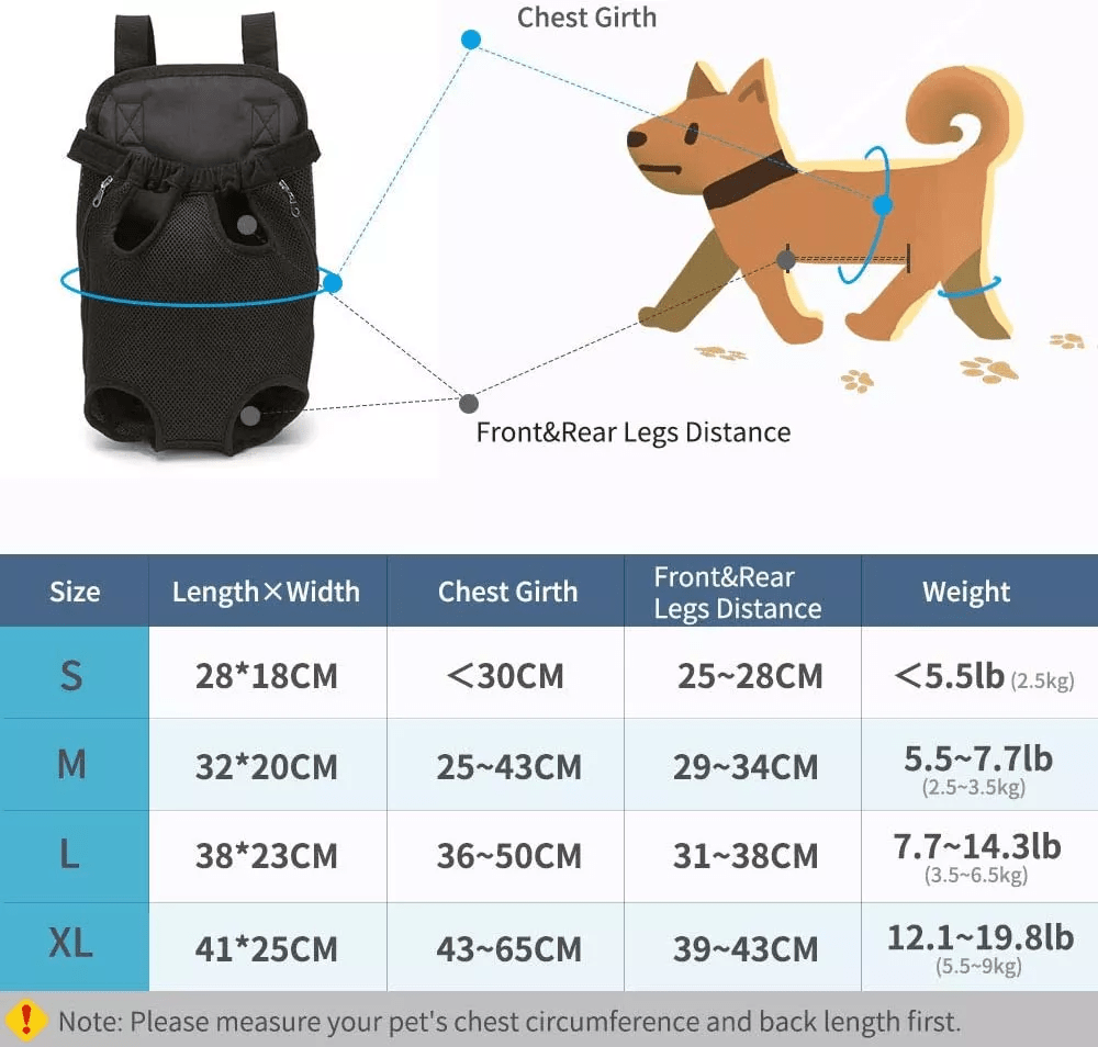 CT1934 1 Pieza Mochila Cangurera Para Mascotas