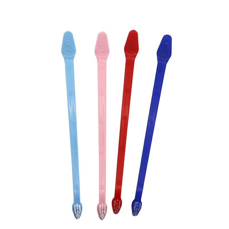 CT3143 2 Piezas Cepillo De Dientes Para Perro De Doble Punta
