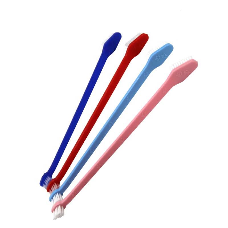 CT3143 2 Piezas Cepillo De Dientes Para Perro De Doble Punta