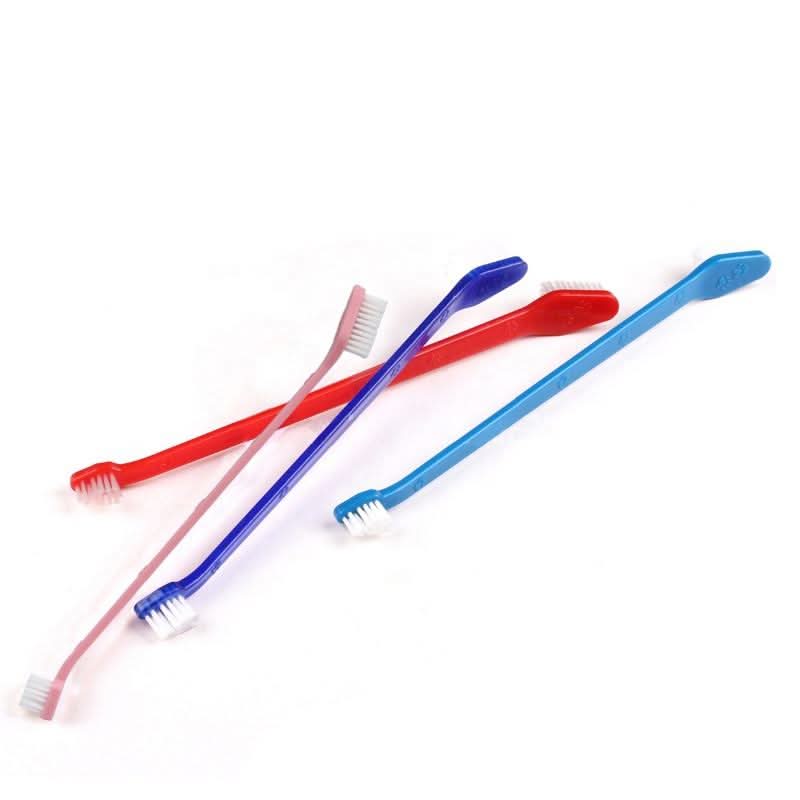 CT3143 2 Piezas Cepillo De Dientes Para Perro De Doble Punta