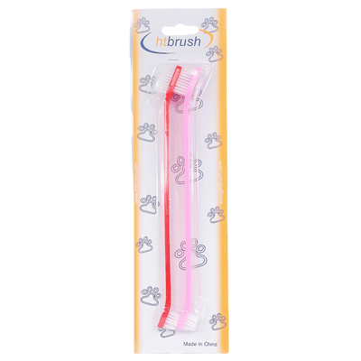 CT3143 2 Piezas Cepillo De Dientes Para Perro De Doble Punta