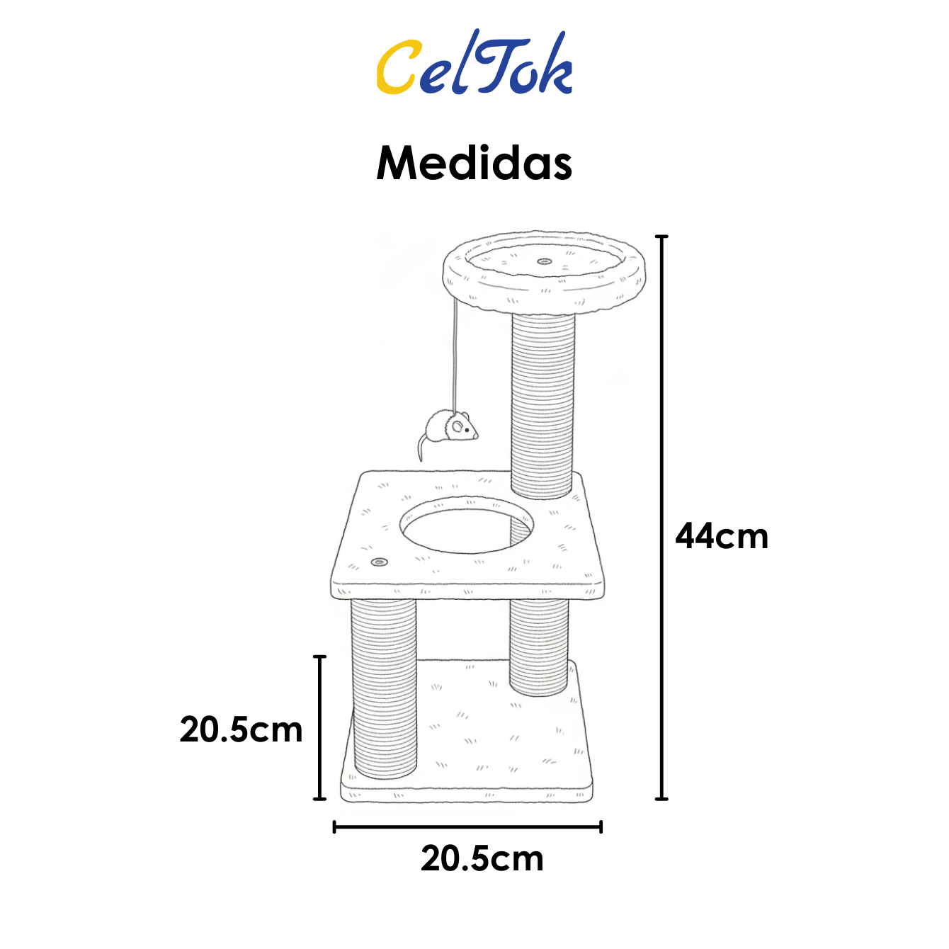 CT5093 1 Pieza de Rascador Para Gato