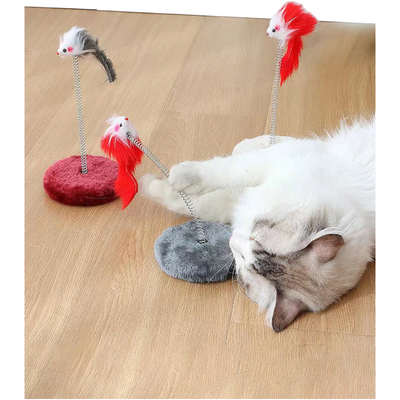 CT7523 1 Juguete Para Gato Ratón En Base Con Resorte