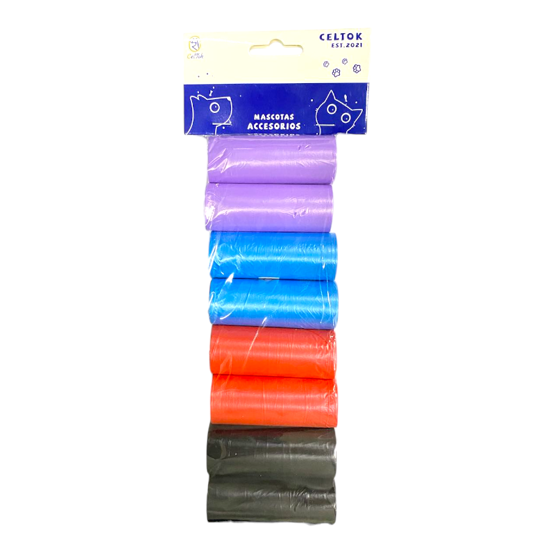 CT9886 8 Rollos De Bolsa De Basura Para Mascota