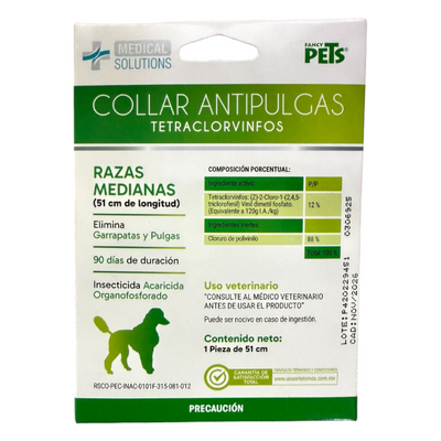 FL3603 1 Pieza De Collar Antipulgas Para Razas Mediana
