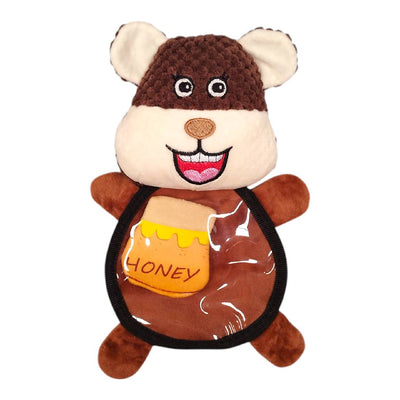 CT0711 1 Pieza De Juguete Mordedor De Peluche Con Diseño de Animalito Para Mascota
