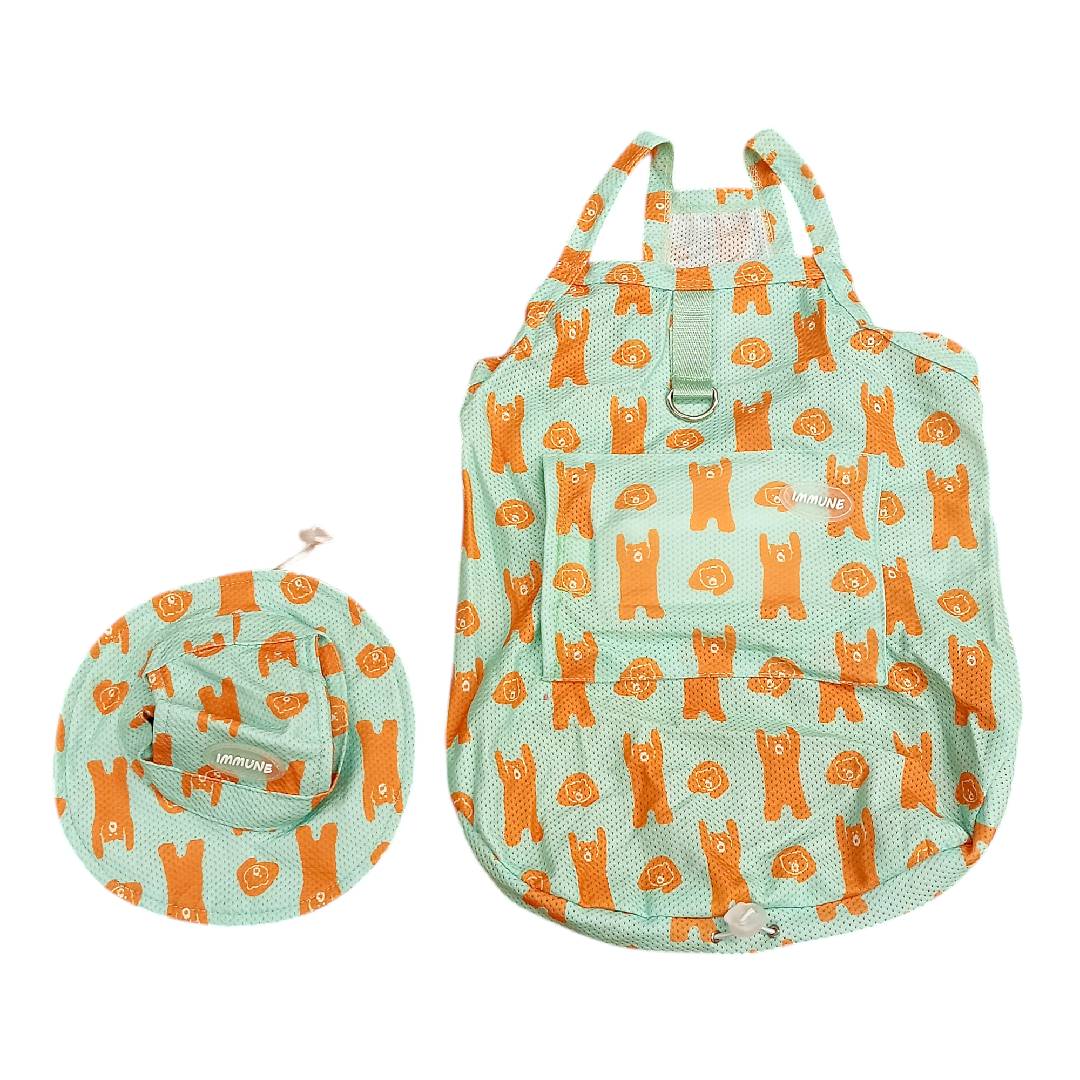 CT4437 1 Pieza De Ropa De Verano Con Gel Refrescante Y Gorro Para Mascota