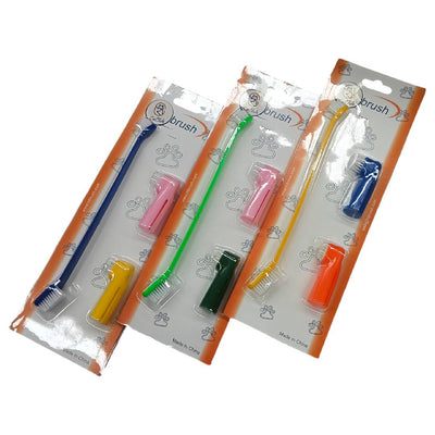 CT9741 1 Kit De Cepillo De Dientes y 2 Piezas Dedal Para Mascota