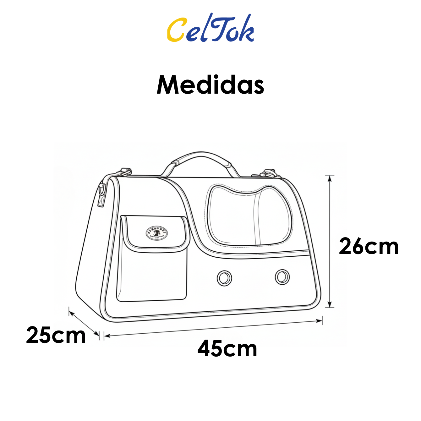 CT0144 1 Pieza De Transportadora Para Mascota
