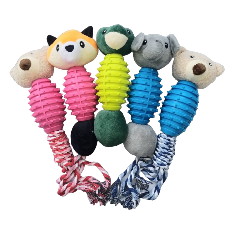 CT9604 1 Pieza De Juguete Mordedor De Peluche Con Diseño de Animalito Para Mascota