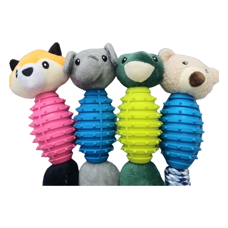 CT9604 1 Pieza De Juguete Mordedor De Peluche Con Diseño de Animalito Para Mascota