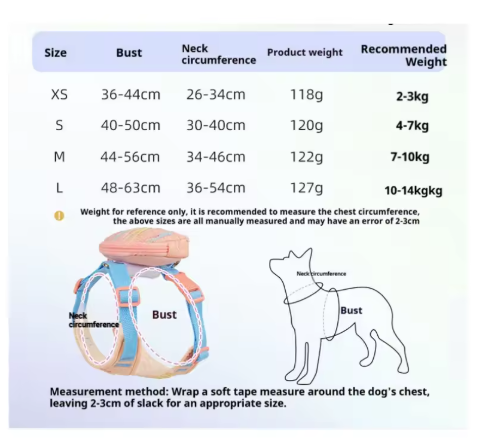 CT7992 1 Set De Pechera Para Mascota