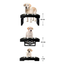 CT3089 1 Pieza De Tazón Elevado Ajustable 3 Alturas 2 Tazones Acero Inox Para Mascotas