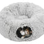 CT2968 1 Pieza De Cama Túnel Interactivo De Felpa Con Cojín Y Pompón Para Mascotas