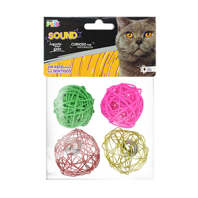 FL8256 1 Set 4 Piezas Juguete Sound Bola Con Sonido Para Mascotas
