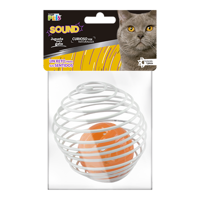 FL8265 1 Pieza Juguete Sound Pelota Enjaulada Para Mascotas